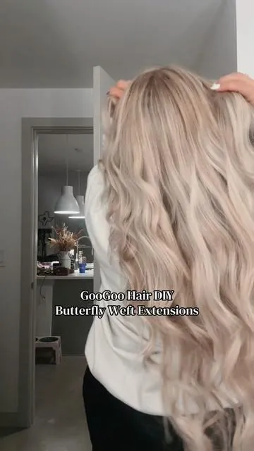 How I install my 24” Butterfly Weft Hair Extensions at Home — If we can do it, anyone can!! @GooGoohair_official @googoohair_mandy  #googoohair  #tiktokshopstockup   #SummerVibes #summerhair #dealsforyoudays  