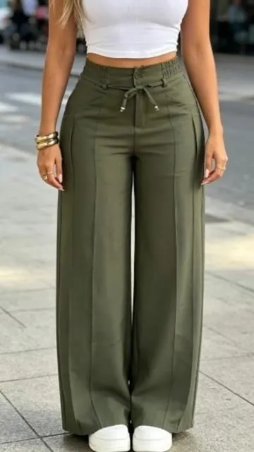 2026 New Women’s Wide Leg Casual Pants Trouser #2026 #wideleg #pants #fashion #ootd 