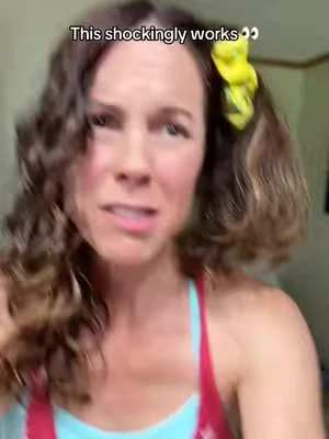 I didn’t even think air drying my hair was an option, especially in the summer #airdryhair #summerhair 