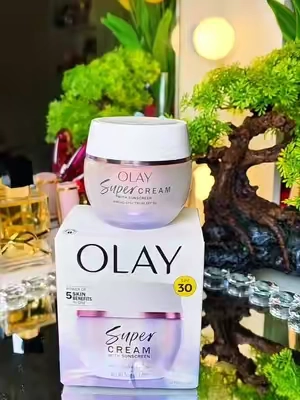 Olay Super Cream with Sunscreen SPF 30, Ultra Lightweight SPF Face Moisturizer 1.7 oz #dealsforyoudays 