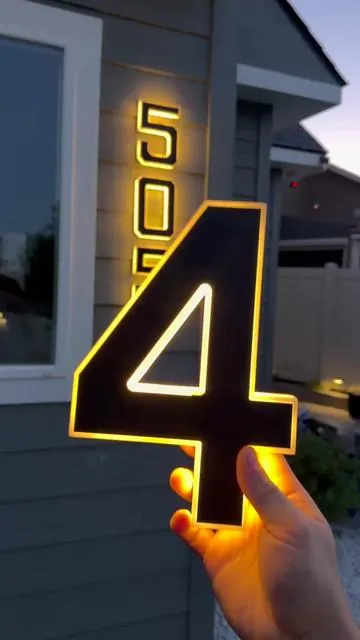 Illuminating house address numbers #homeimprovement #dealsforyoudays 