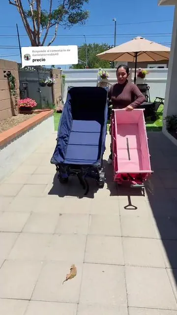 Respuesta a @danielatorres8642 Heavy Duty Steel Garden Cart  #collapsiblewagon #carritodecarga #wagon #foldablewagon  #dealsforyoudays 