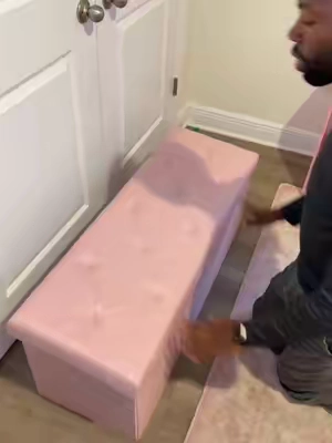 This foldable ottoman storage is just what my kids room needed! #storagebenchhack #hidetheclutter #smallspacesolutions #homeorganizationhacks #dealsforyoudays 