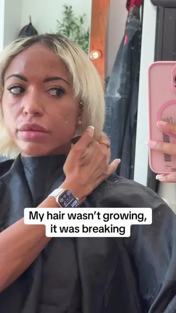 My hair was dry, fragile, and constantly snapping off. Rebuilding healthy hair meant focusing on what I was putting in my body too. MaryRuth’s Liquid Morning Multivitamin + Hair Growth made my hair stronger, longer and thicker! @MaryRuth's  #hairgrowth #bleachdamage #hairgrowthjourney #dealsforyoudays #summerturnup 