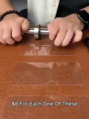 It's really different after pasting 💎 The sliding is smoother, the screen is brighter, and it is more scratch-resistant.#tiktok #fyp #tiktokshop #Transforminggoldsteelscreenprotector 