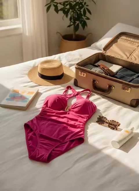 Minimal premium cut, breathable fit balances beauty and comfort#shapellx #swimsuit #OOTD #vacationlooks 