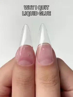 This glue is emotionally attached to my nails 😭#tiktokshopdealsforyourdays #Summervibes #summerwins #summeressentials #nailglue 