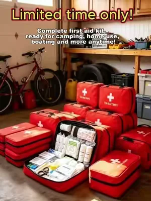 Get this fully equipped FIRST AID KIT on a huge sale now!  #tiktokshop #summer2026 #boating #firstaid #lifeguard  *Final price, shipping, coupons, and discounts may vary depending on your TikTok account, available offers, and ongoing promotions. Please refer to the product listing for the most current pricing and details.