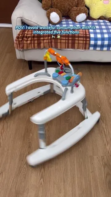 Streamlined compact minimalist appearance matches all home decoration styles. You can replace a full set of space-heavy baby furniture with only this walker, lower annual baby goods spending and keep living space tidy and spacious all year round.🌸🪑💸#TikTokShopDealsforYouDays #SummerWins #babywalker #5in1babywalker #nurserydecor 