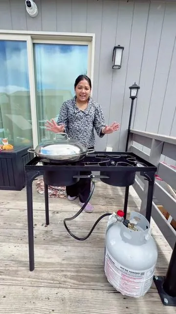 Propane Gas Stove for Outdoor Backyard Cooking, BBQ, Baking and Frying#dealsforyoudays#fypシ゚viral🖤tiktok 