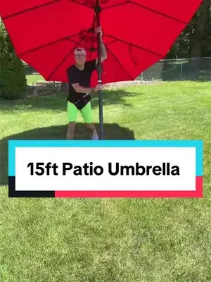 This patio umbrella is SOO much cheaper than the big box store… #patioumbrella #tiktokshopcreatorpicks #tiktokshopdealsforyou #dealsforyoudays #tiktokshopsummerturnup @Yaheetech Shop @Yaheetech 