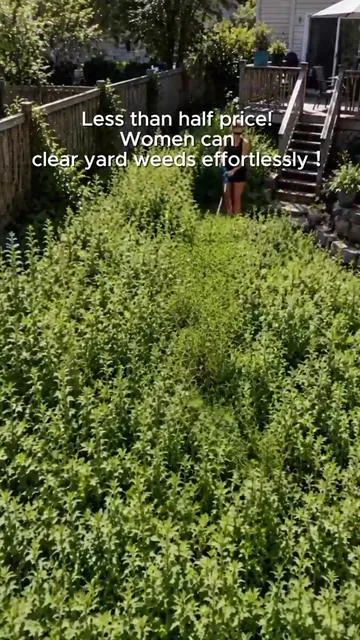 Stop manually pulling weeds—your back can't take it anymore! Guess how many minutes it'll take to clear all the weeds in the yard with this wireless gadget.#lawncare #powertool #gardentok 
