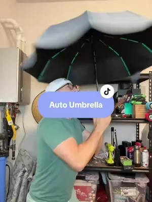 Why am I just now hearing about this? #umbrella #automaticumbrella #dealsforyoudays #tiktokshopcreatorpicks #summervibes 