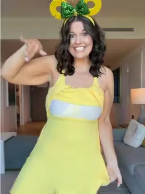 Butter yellow in my fav dress #halara #tummycontrol #dress #curvyfashion #tiktokmademebuyit 