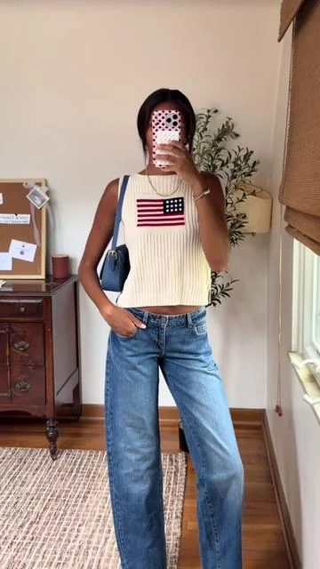 #4thofjulyoutfit #4thofjulyshirt #summeroutfits #outfitinspo #jeansoutfit 