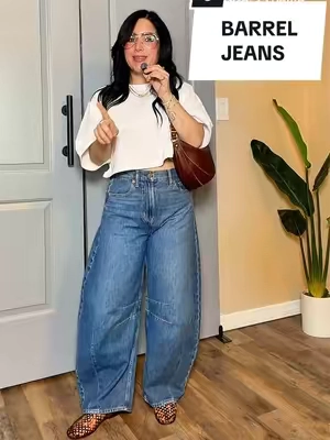 BARREL JEANS #barreljeans #petitejeans #dealsforyoudays 