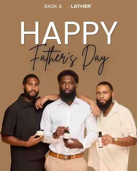 Drop a “💛” to show that special man in your life the love he deserves! Give dad the gift of healthy hair with Bask & Lather. Individual results may vary.  #baskandlatherco #baskandlather #fyp #beardgrowth #beardgrowthtips 