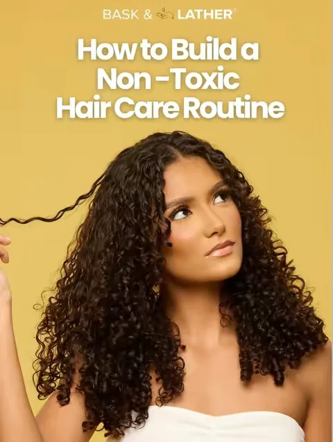 Healthy hair starts here with Bask & Lather ✨💛 Save this routine to achieve longer, stronger hair. Individual results may vary. #baskandlatherco #baskandlather #fyp #hairgrowth #hairoil 