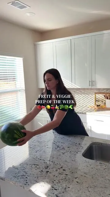 no fruit or veggie gets wasted in this household 🙂‍↔️ 🍉🍓🍌🍒🥦🍋 #fruitprep#asmr#mealprep#toddlermom#momlife  