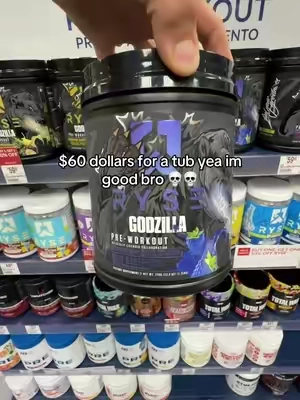 Legit how tf is it so much cheaper here💀 #ryse #godzilla #pre #preworkout #dealsforyoudays