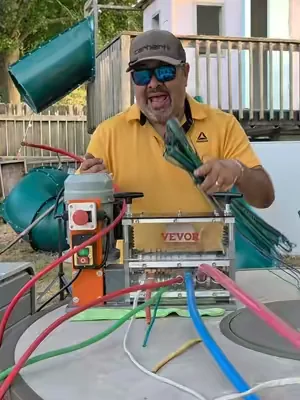 Maquina para pelar cobre Wire stripping machine #dealsforyoudays  #vevorsuperbrandday #construcción #electrician #herramientas 