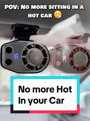 My car has been way too hot lately 🥵🚗 This cooling fan has been getting a lot of use these past few weeks. 🌬️☀️ #CoolingFan #CarAccessories #HotCar #TikTokShopDealsforYouDays #SummerWins