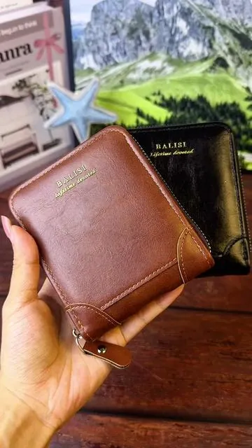 Asegúrate de comprarle una billetera de cuero atractiva y de gran capacidad#menswallet #zipperwallet #rfidwallets #foryou #fypシ゚viral 