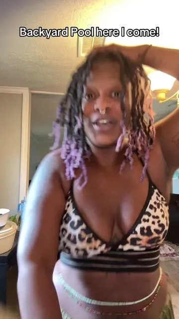 I’m about to LIVE in my pool now that I don’t have to worry about my hair. #locs #haircare #summer #poolside #tiktokshopfashion 