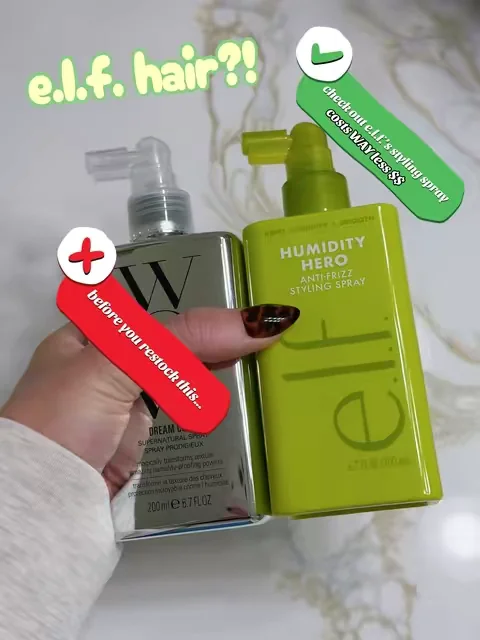 e.l.f. has haircare now and a lot of the products remind me so much of higher end haircare 👀 @e.l.f. Cosmetics @elfhaircare #elfyeah #eyeslipsface #elfhair #affordablehaircare #frizzfree 