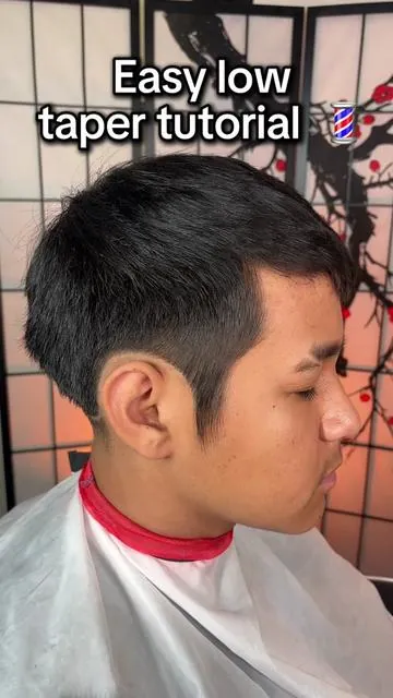 High taper tutorial  High taper with texture fringe  Follow for more tutorials  #elpaso #barber #taper #elpasotx #elpasobarber 