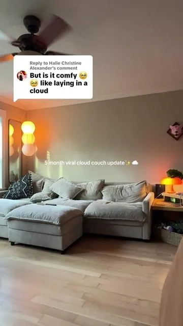 Replying to @Halie Christine Alexander SO COMFY!!! We’ve had it for five months now and it’s only gotten better!!😍🙌🏼☁️