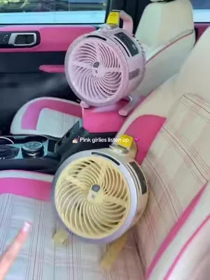 The pink girlies get why these misting fans are a summer must have #mistingfan #fan #sharkhome @Shark Home 