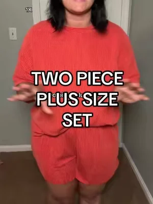 I’m obsessed 🤩  #twopieceset #loungewear #plussizefashion #plussizeootd #dealsforyoudays 