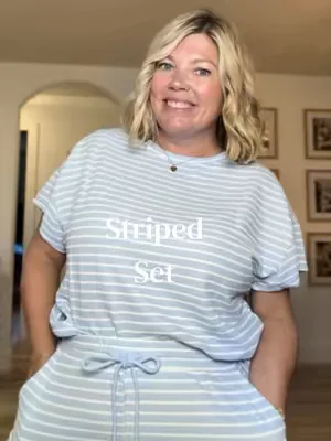 LOVE this sweet little striped set 🤩 #fyp #fypシ #dealsforyoudays #TikTokFashion 