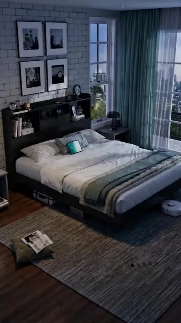 Give your bedroom a futuristic upgrade with this floating-look platform bed. The built-in storage headboard, customizable LED lighting, display shelves, and convenient charging station combine style, organization, and functionality in one sleek setup. Tap the link below.

#FloatingBed #LEDBed #PlatformBed #StorageHeadboard #ChargingStation #ModernBedroom #BedroomUpgrade #BedroomFurniture #RGBLighting #TikTokShopFinds 
