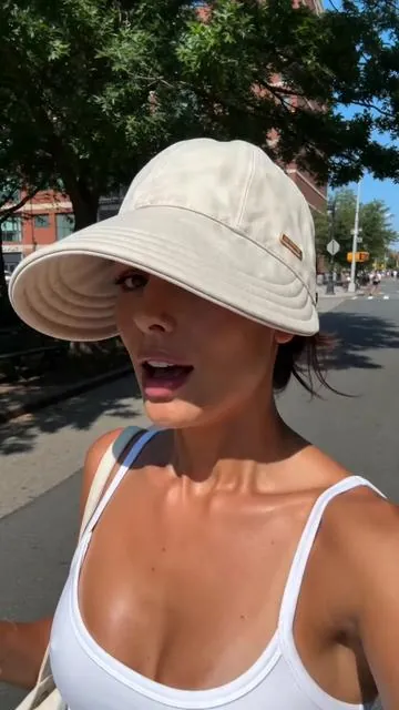 Sun damage? We literally don' t know her.☀️☀️👧🏻 Protecting my peace and my skin barrier today. #skincaretok #sunprotection #sunhat #tiktokmademebuyit #musthaves
