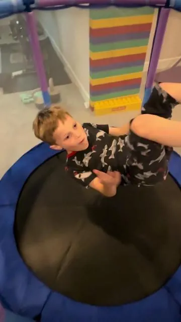 This trampoline is so much more than a trampoline! 🤩 It comes with a full safety net, swing, boxing bag, boxing gloves, pull-up bars, and a basketball hoop. My kids have been having the best time with it, and it’s the perfect way to burn off all that energy! 🙌 #TrampolineFun #BackyardPlay #KidsActivities #OutdoorFun #FamilyLife
