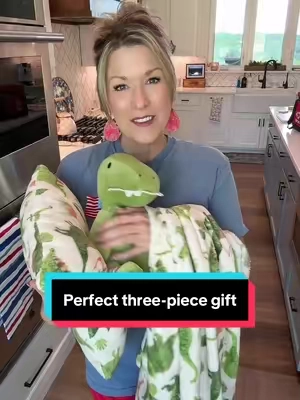 Adorable, three piece pillow, blanket, and stuffed animal by Olivia and Finn New here on QVC!! #stuffy #blanket #kidsgifts #kids #dealsforyoudays @QVC, Inc 