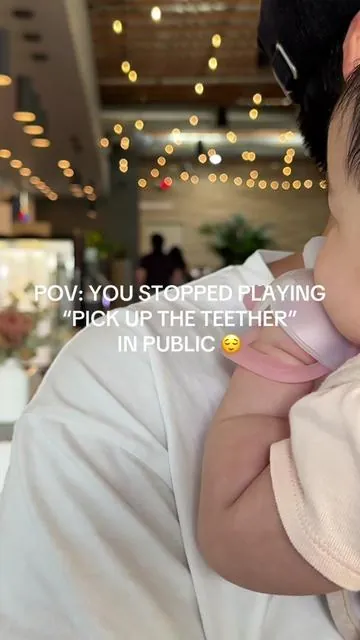 the last thing i want to do is keep picking a teether up off the ground every 30 seconds 😂 this teething mitten has been on heavy rotation in our diaper bag for a whileee now #babytoys #teethingbaby #babyessentials #5monthsold #babyfinds 
