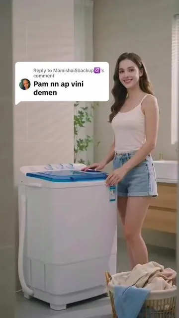 Replying to @Mamishai5backup♌️ intergreat portable Twin Tub W #haitiantiktok #ayisyentiktok🇭🇹🇭🇹 #viralvideos #viralllllll #ViralProducts 