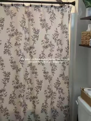 Obsessed 🤎 #showercurtain #dealsforyoudays #bathroomaesthetic #bathroomvibes #homedecor 