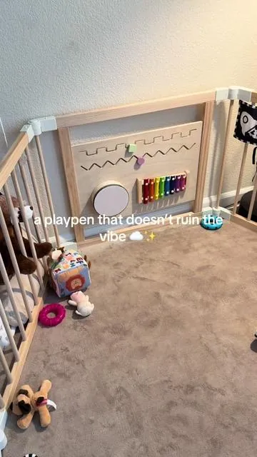 functional for baby, aesthetic for mom & dad 🤍 on sale 👆 #playpen #montessori #aesthetichome #dealsforyoudays #summerwins 