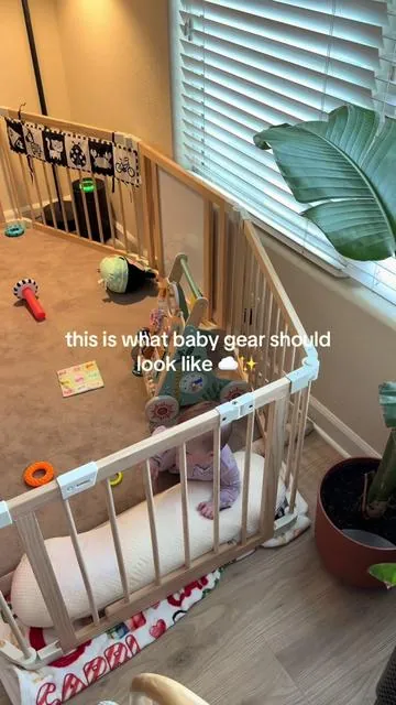 safe for baby, easier on the eyes for mom & dad 🤍 on sale 👆 #playpen #montessori #babyessentials #dealsforyoudays #summerwins 