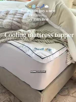 I genuinely thought I needed a whole new mattress... turns out just needed THIS! If you wake up hot, sore, or tossing all night... this might be your sign #mattresstopper #coolingmattress #cooling #summerwins #dealsforyoudays 