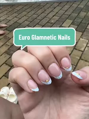 Day 9 and none have popped off yet.  Color: summer fresco #summervibes #pressonnails #glueonnails @Glamnetic #summerwins #nailtok