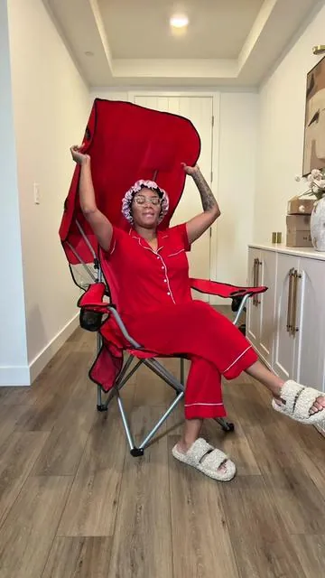 This foldable chair with a canopy is the summer essential I didn’t know I needed ☀️⛱️ Whether you’re at the ball field, the beach, camping, or cheering from the sidelines, the built-in shade keeps you cool and comfortable for hours. Lightweight, easy to carry, and sets up in seconds! Trust me—once you sit in the shade while everyone else is baking in the sun, there’s no going back. 😎🙌 #outdoorchair #foldablechair #lawnchair #campingchair #chair 