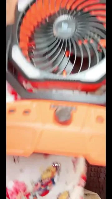 Odoland 40000mAh Camping Fan with LED Light, Battery Operated Oscillating Desk Fan with Remote & Hook, Rechargeable Outdoor Tent Fan with Timer for Hurricane Power Outage Travel Jobsite RV Emergency
