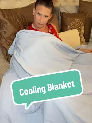 This cooling blanket is a must in the summer @Bedsure #coolingblanket 