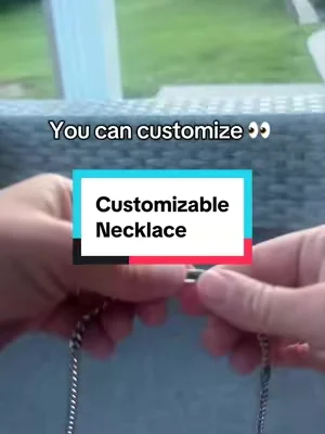 I’m obsessed with this #customizable #necklace #customizablenecklace #giftideasforhim #giftideasforher 