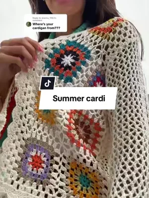 Replying to @shezza_1983 crochet cardigan perfection 😍 
